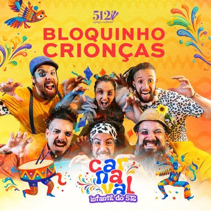 # 14 de Fevereiro - Sábado # . Bloquinho Crionças 14h as 19h