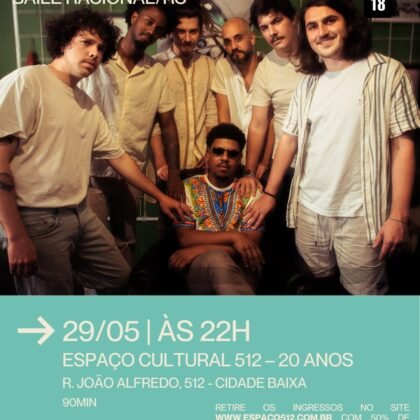 # 29 de Maio - Sexta # Baile Racional # 20 Festival Palco Giratorio Sesc Poa