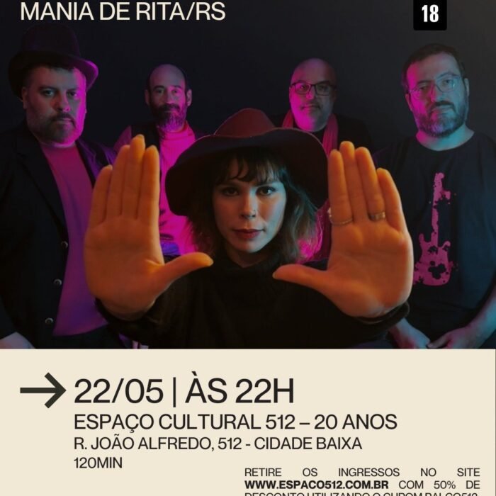 # 22 de Maio - Sexta # Mania de Rita # 20 Festival Palco Giratorio Sesc Poa