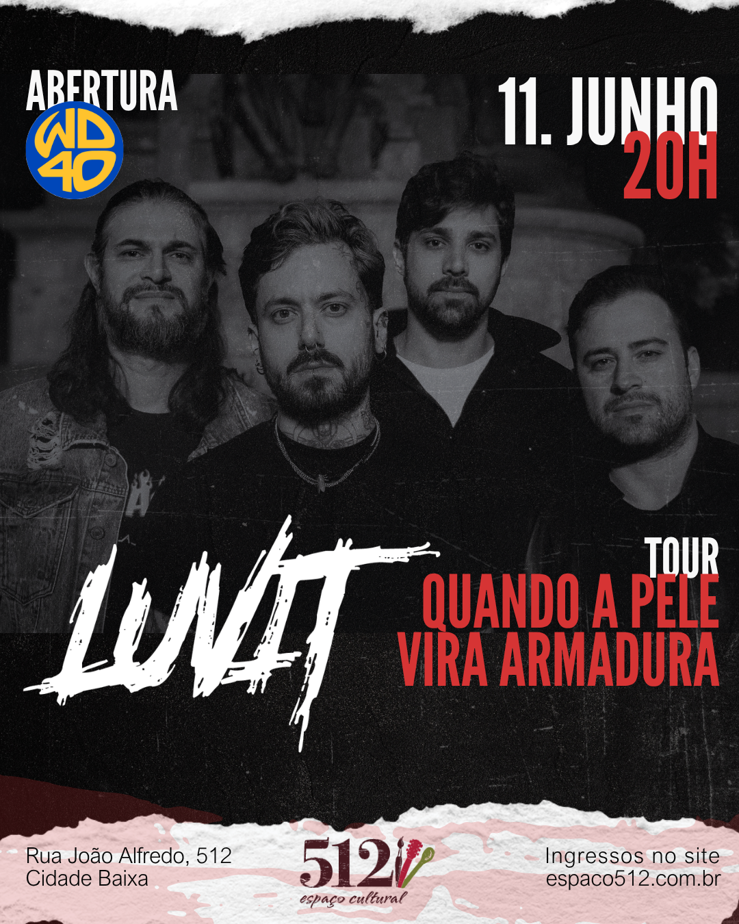 ∆ 11 de Junho – Quinta # Luvit + abertura WD40