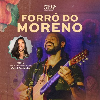 # 12 de Julho – Domingo # Forró do Moreno
