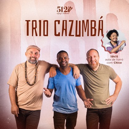 ✓ 30 de Agosto - Domingo # Trio Cazumbá