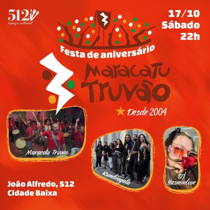 ✓ 17 de Outubro - Sábado # Aniversário Maracatu Truvão